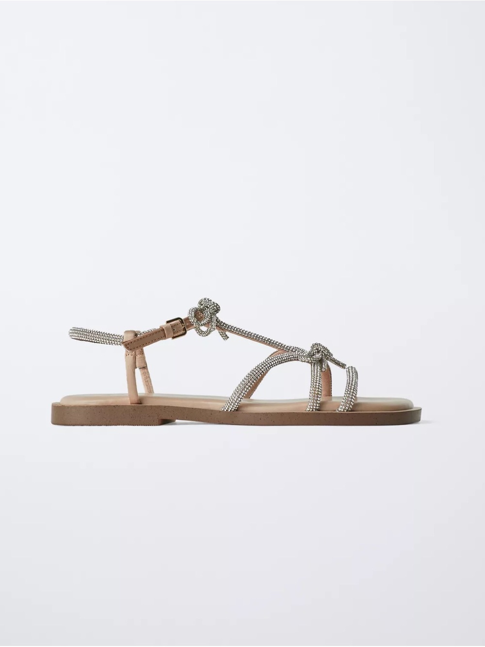 Zara Sparkly Bow Sandals
